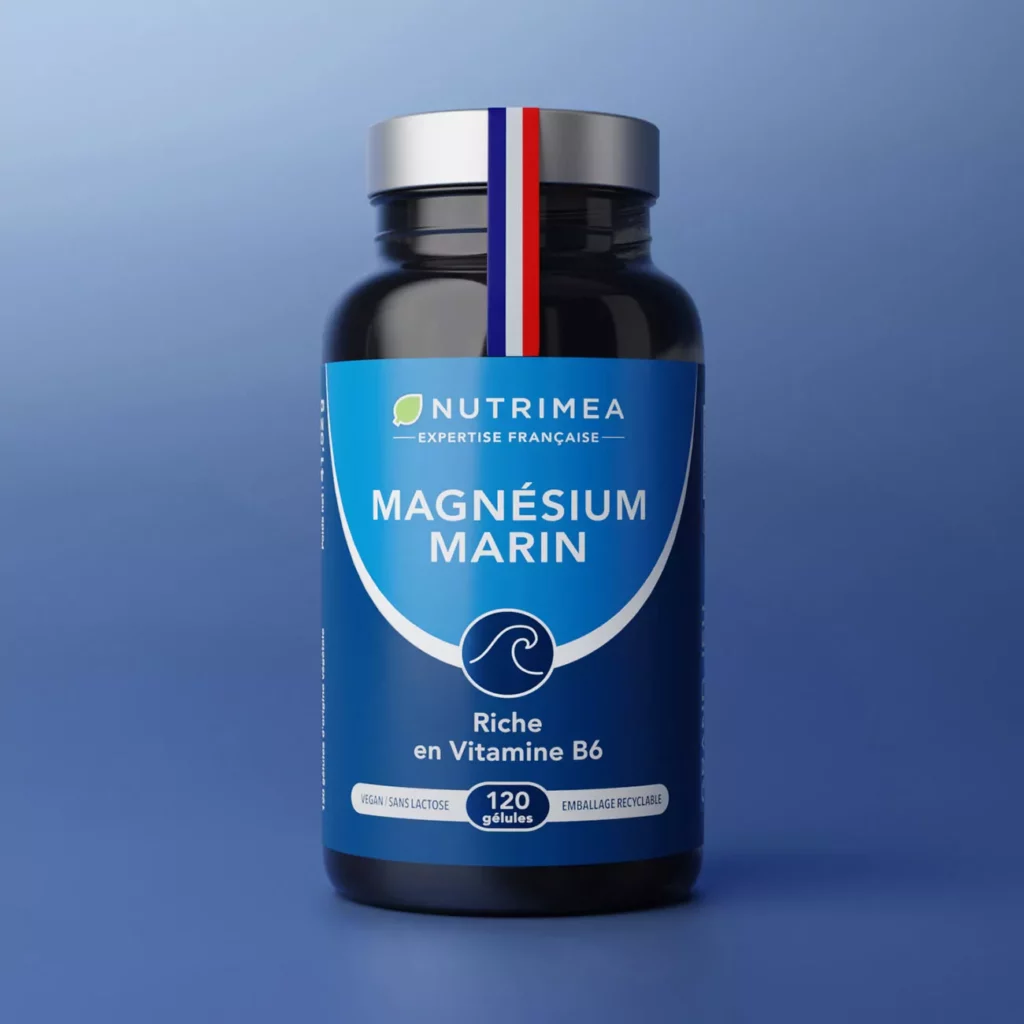 Flacon de magnesium bisglycinate de la marque Nutrimea