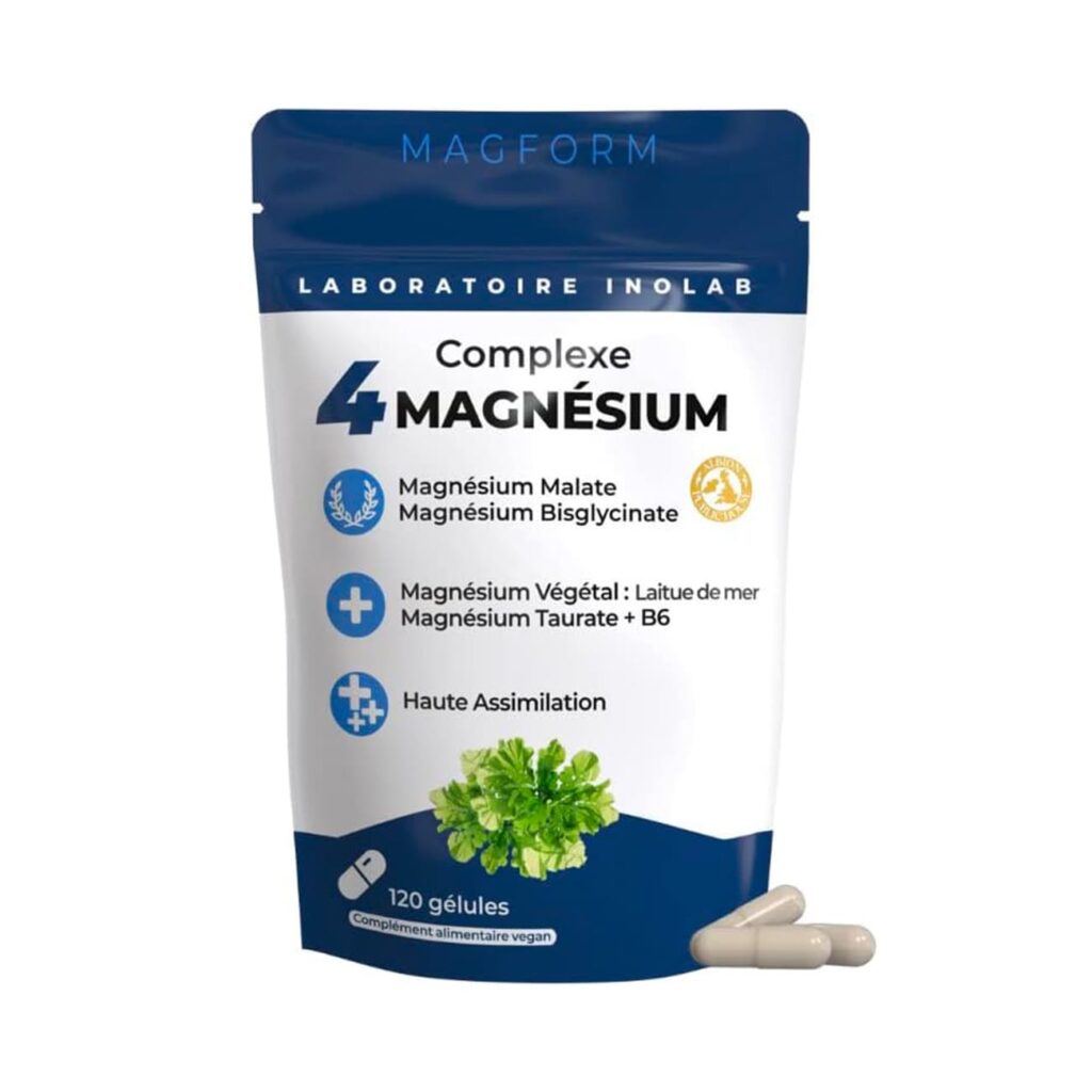 Sachet de magnesium bisglycinate de la marque Laboratoire Inolab